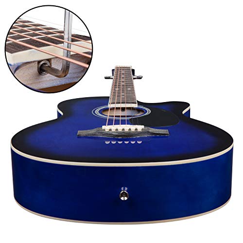 Image of JUAREZ Basswood Arpeggio Guitar JRA39SP-Q-TBS, Blue Sunburst