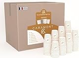 Caramont,7 Oz 1000 Gobelets en Carton,Jetables,Résistant à la Chaleur,pour la Boisson Fr...