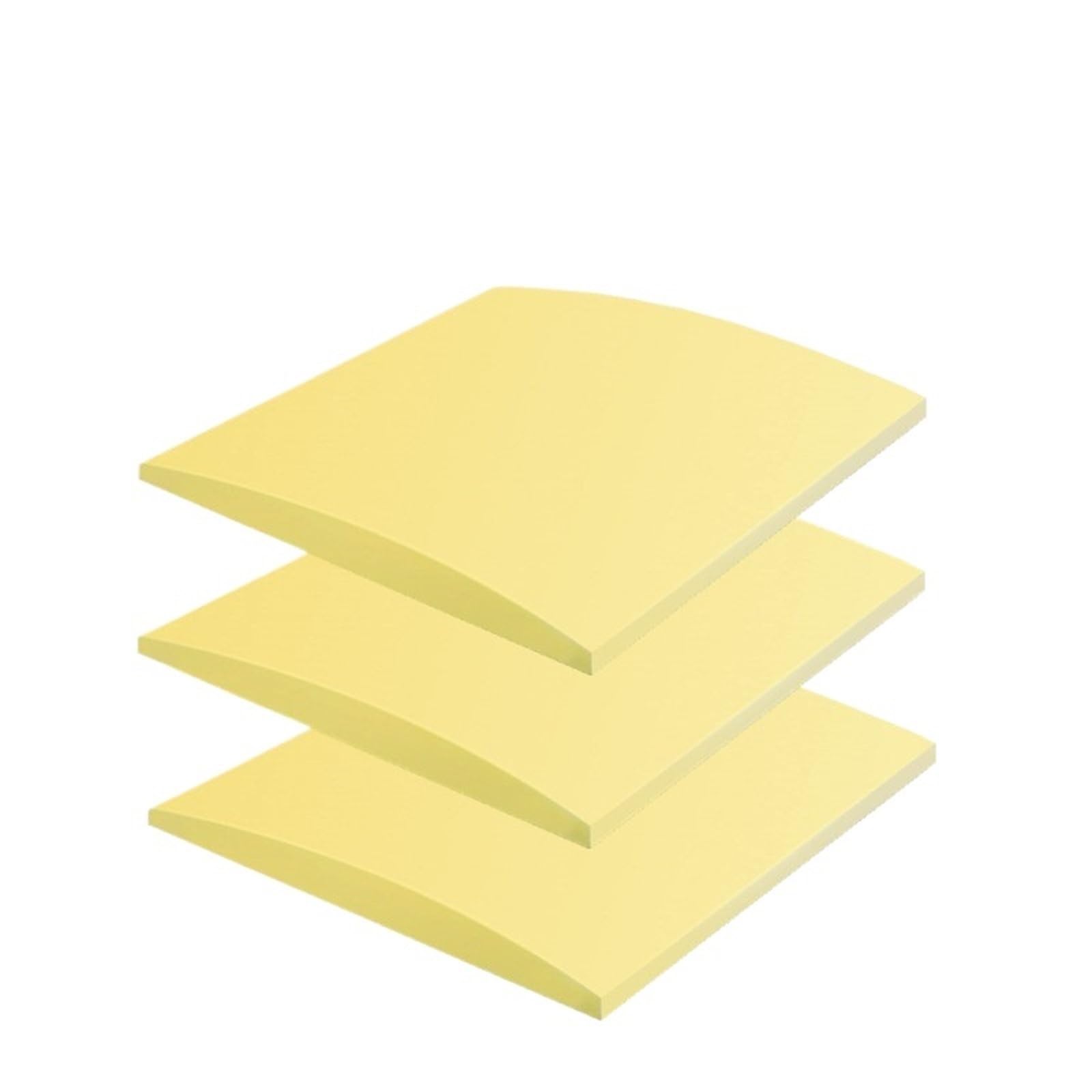 HEUchuan Foam Sofa Pad Support 1/2/3Pcs 20" X 2" High-Density Foam Curve Couch Sofa Cushion Support Sag Repair Replacement 50x50x5cm(3PCS YELLOW)