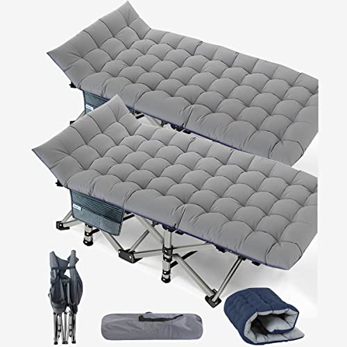 Naizea Folding Camping Cots For Adults Heavy Duty Cot With Mattress, Portable Sleeping Cot Folding Outdoor Bed With Carry Bag, Folding Camping Bed Guest Bed Military Cot Tent Cot For Indoor & Outdoor #TOP1