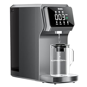 T1 UV Reverse Osmosis Water Filter Countertop, Carafe Alkaline Mineral Boost, 6 Stage RO Water Filtration System, Home Water Purifier for PFAS Pb TDS, BPA Free, No Installation