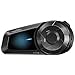 Fodsports FX-S Interfono Moto Bluetooth 5.4, Auricolari moto con CVC-Cancellazione del Rumore 1000M Sistema di Comunicazione per 2 Persone, Interfono Casco Moto con IP67 Impermeabile, 1 pack immagine