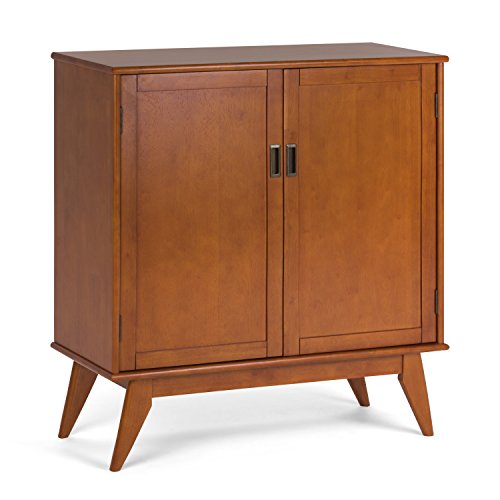Simpli Home Draper Solid Hardwood 39 inch Wide Mid Century Modern Medium Storage