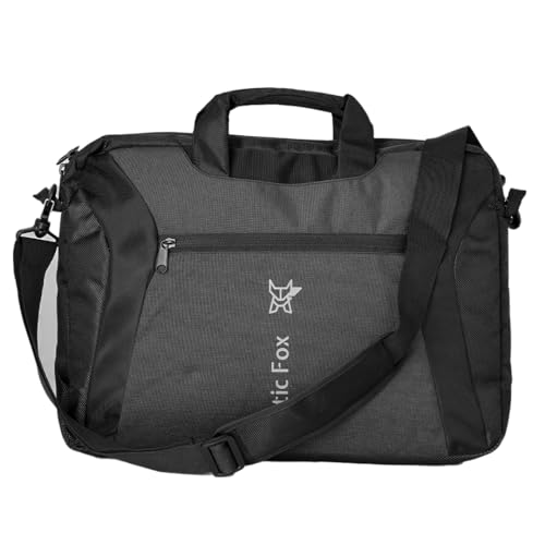 Image of Arctic Fox Rex Laptop Messenger Bag Carry Case 15.6 Inch for Women and Men (Black)