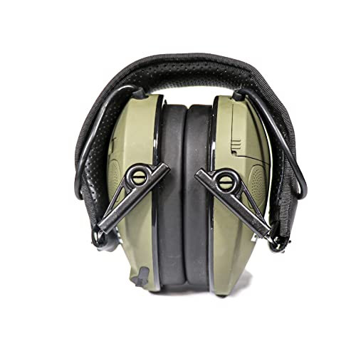 Baize Tactical Electronic Shooting Ear Protection 4-Mics Ear-Shaped Earmuffs Anti-Noise Sound Amplification Headphones For Outdoors #TOP5