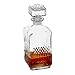 Relaxdays Bottiglia per Whisky, in Vetro, Decanter per Cognac, Rum, Gin, 900 ml, per Angolo Bar di Casa, Trasparente