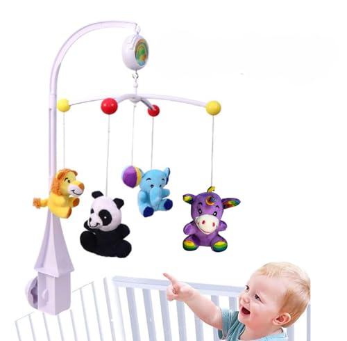 Braintastic Musical Baby Cot Mobile with Safari Theme Soft Rattles, Automatic Rotating with Soothing Sound for New Born babies/0-2 yrs Kids Braintastic Musical Baby Cot Mobile with Safari Theme Soft Rattles, Automatic Rotating with Soothing Sound for New Born babies/0-2 yrs Kids