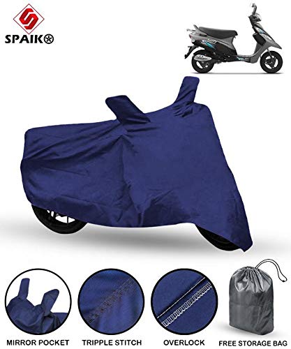 Spaiko Scooty Cover Compatible with Tvs Pep Plus Scooter Cover (Blue)