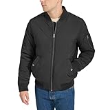 Levi's Men's Diamond Quilted Bomber Jacket, Black, Medium