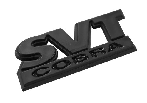 1999-2002 SVT Cobra Trunk Lid Emblem - Two Tone Black