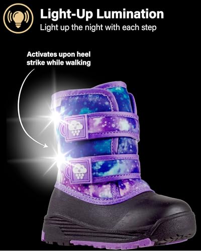 Ice Fields Snow 2 Toddler Little Kids Snow Winter Boots, Warm, Waterproof Shell, Fleece-Lined Shoes2