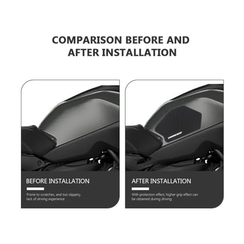 Autocollants réservoir Tracer 7 avec grip antidérapant latéral de protection