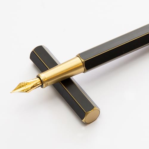 YSTUDIO Stunning Classic Revolve Fountain Pen, Schmidt Gilded Nib, Best Pen Gift Set for Men & Women, Professional, Exec - Detailed View