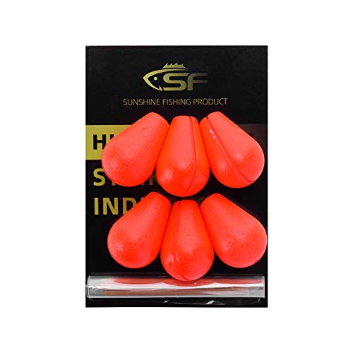 SF Fly Fishing Strike Indicator Foam Material Teardrop Floating Bobber Indicators # Red L