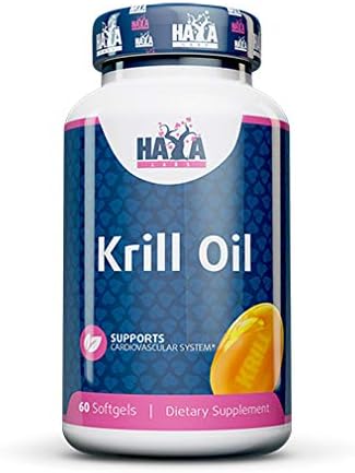 Haya Labs Krill Oil, 500 mg, 60 Softgels, 80 g, 60 count (Pack of 1)