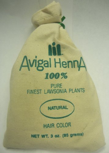 Avigal Henna 100% Pure Finest Lawsonia Plants - Hair Color - Natural 3 0z