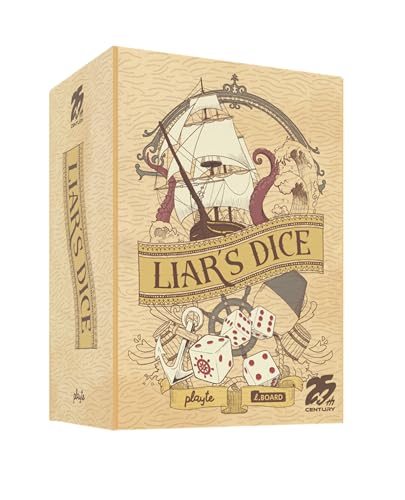 25th Century Games Liar’s Dice Game – Fast-Paced Bluffing Dice Game for 2–6 Players, Ages 8
