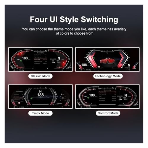 Velocímetro LCD compatible con BMW Serie 3 E90 E91 E92 2005-2012 cuadro digital ID8 4