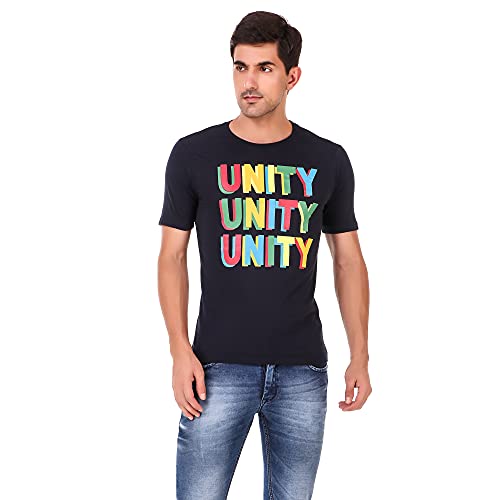 Image of Stories.Label Cotton Printed T-Shirts for Men in Regular Fit and Round Neck