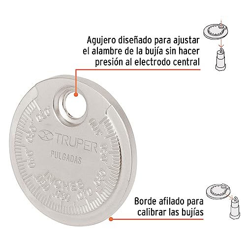 Calibrador de bujías tipo moneda 6 Imagen adicional