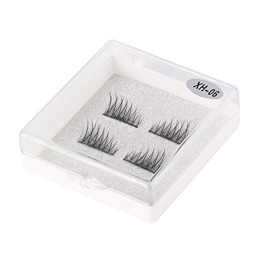 Preisvergleich Produktbild Ballylelly Handmade 3D Single Magnetic Falsche Wimpern Handmade Fake Lashes Extension Wiederverwendbar Einfach anzuwenden