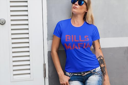 Expression Tees Distressed Bills Mafia Football Youth T-Shirt, Soft Cotton Crewneck, Casual Fit, Trendy Graphic Tee4