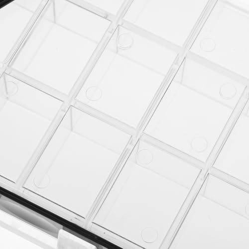 Caja de pintura de acuarela hermética de plástico ligera con 24 compartimentos para óleo 5