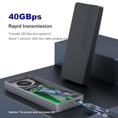 Caja externa M.2 NVMe SSD Thunderbolt 4 8TB aluminio miniatura 2