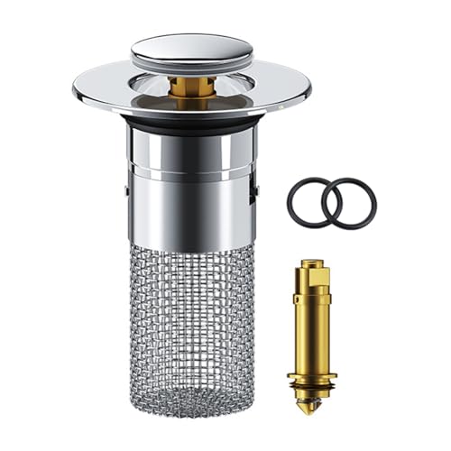Drain Drain Plug Sink with Hair Strainer Popup Drain Strainer OUniversal Compatibility for Bathroom Sinks Shower Tray Drain Plug