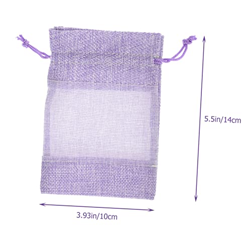 10 bolsas de saquitos vacíos de lavanda Veemoon moradas miniatura 2
