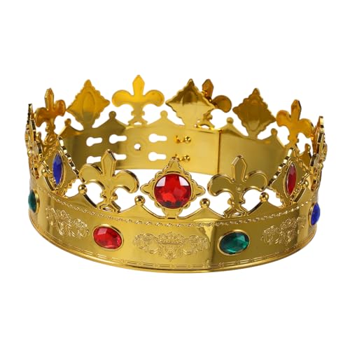 Sosoport Couronne de Roi Garçon Fille Souple pour Halloween et Cosplay Accessoire de Fête Élégant avec Design et Forme Unique Déguisement Royal pour Anniversaires et Événements Spéciaux