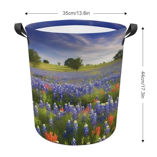 Panier à linge pliable transportable imperméable motif Texas déco