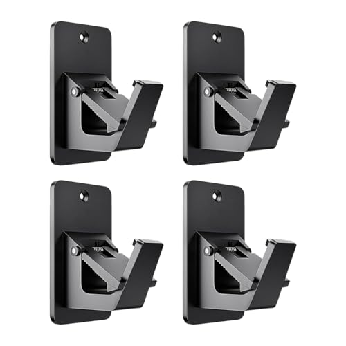Soporte para barra de cortinas – Soporte adhesivo para barra de cortina | Soporte para barra de ventana | Sin clavos, 4 soportes para postes de cortinas | Ganchos fuertes para baño, lavandería, sala