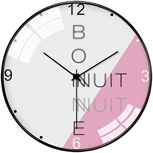 Horloge murale art déco rose quartz pour une ambiance cosy de salon de thé ou maison
