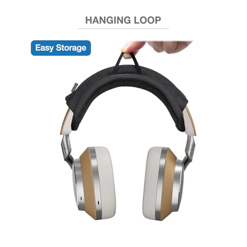 Funda para Almohadilla de Diadema Compatible con Bowers & Wilkins Px8, Px7 S3 S2e, P9, P7 Auriculares Over/On-Ear, Cojín Suave de 6 mm para Alivio de Presión, Cremallera sin Juego, con Lazo para Colgar miniatura 5