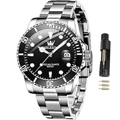 silver black watch for men