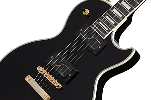Epiphone Matt Heafy Les Paul Custom Origins (avec coque dure) Ebony - Les Beatles, Paul McCartney, John Lennon, RIngo Starr, George Harrison Epiphone Matt Heafy Les Paul Custom Origins (avec coque dure) Ebony – Image 4