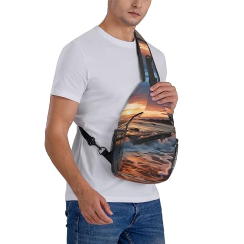 Mochila Bandolera Negra Compacta para Hombre y Mujer miniatura 7