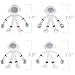 ArtCreativity 48 Piece Mini Bendable Astronaut Figurines, Astronaut Toys in 4 Assorted Colors, Space Party Favors, and Stress Relief Fidget Toy, Space Themed Party Favors for Kids