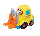 Benötigt 2 AAA-Batterien Vtech – 205713 – TUT TUT Baby Flitzer – Gabelstapler (Englische Sprache)