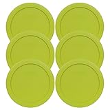 Pyrex 7201-PC 4-Cup Edamame Green Plastic Storage Lid, Made in USA - 6 Pack