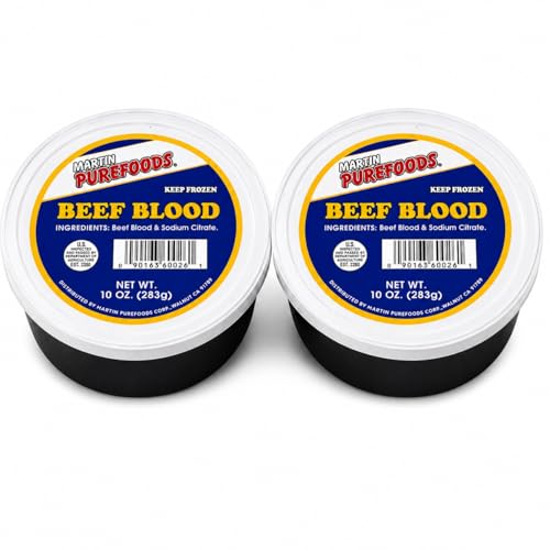 Martin Purefoods Beef Blood Thawed/Nt weight 10oz 235g PACK OF