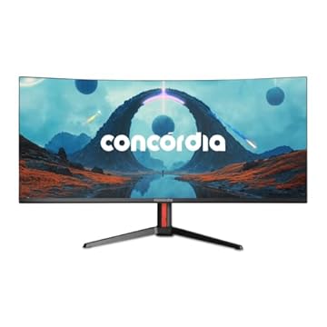 Monitor Concórdia Gamer Curvo Ultrawide UZ340 34'' WQHD 165hz 1ms 2*HDMI 2*DP SRGB 100% PIP/PBP
