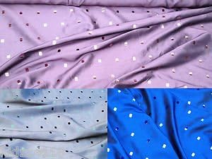 Fabrics Online Uk Small Sequins Two-Tone Shot Silk Taffeta Curtain,Bridal Dress Exclusive Fabric - Fabric Is Sold By The Meter - Navy Shot Black