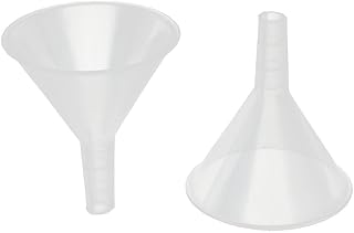 Aexit 2pcs 5cm Bottles & Jars Mouth Dia Household Liquid Water Oil Plastic Funnel Transfer Dropping Bottles Filling Tool