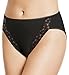 Wacoal Women's Bodysuede Lace Hi-Cut Panty Brief Panty, Black, 9