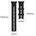MOTONG Compatible for Polar Vantage V Replacement Band Silicone Replacement Wrist Band Strap For Polar Vantage V (Silicone Black)