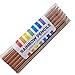 Rainbow Pencils - Triangular Shape Easy to Grip with 7 Colors in 1 Pencil - Natural Cedar - Will Not Crumble (Bundle of 12) Writes in a rainbow of Brilliant Colors