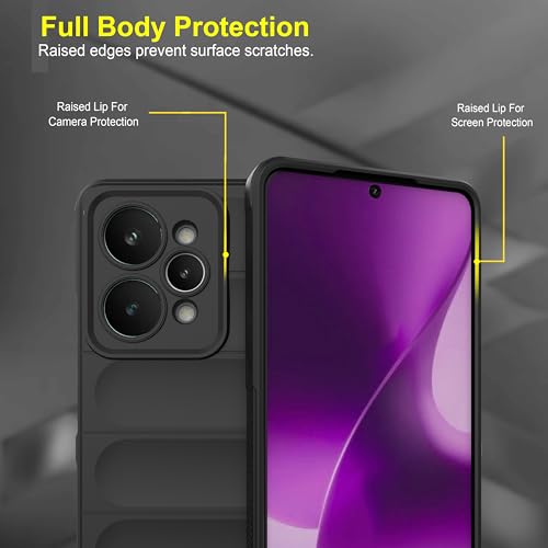 Image of Zapcase Back Case Cover for Realme 15 Pro 5G | Compatible for Realme 15 Pro 5G Back Cover | Liquid Silicon Magic Case with Camera Protection| Black