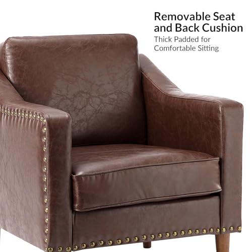 Sillón Plegable Marrón con Acabado Retro miniatura 4